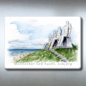 Mennesker ved havet (De fire hvide m�nd) Esbjerg