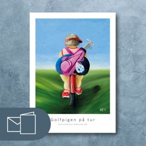Golfpige  p� tur