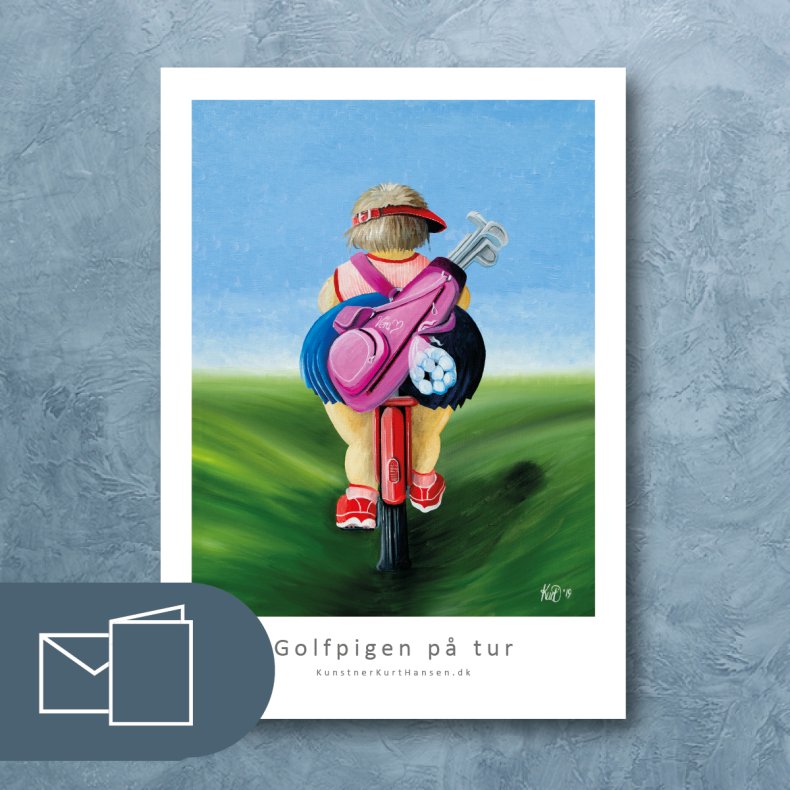 Golfpige  p� tur
