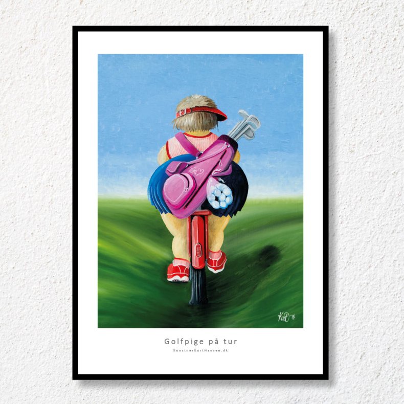 Golfpige p� tur