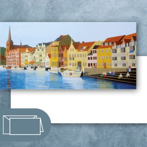 Sommeraften ved havnefronten
