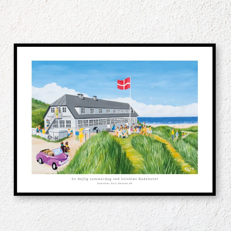 En dejlig sommerdag ved Svinkl�v Badehotel